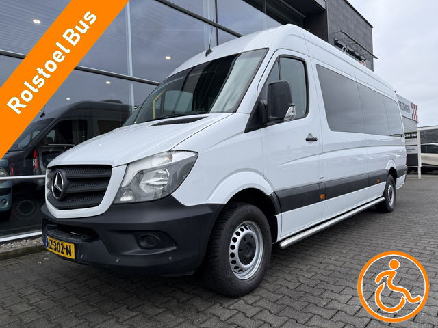 Mercedes-Benz Sprinter - L3H2 Rolstoelbus / Personenbus 313 2.2 BlueTEC 432 HD Automaat (Zeer nette bus met FiT System Pro-vloer en automaat!)