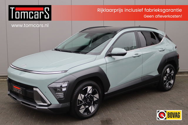 Hyundai Kona - 1.6 T-GDI 199PK Automaat Premium Sky Leder/Winter-pack/Open-dak/Keyfree