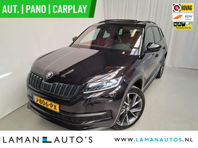 Škoda Kodiaq - 1.5 TSI Sportline Business 1.5 TSI 150pk DSG Sportline Business Aut. | Pano Open Dak Virtual Leder/Alcantara CarPlay Canton 20" Vega LMV ECC Navi LED ACC Camera Trekhaak Side Assist Metallic | Voorschoten