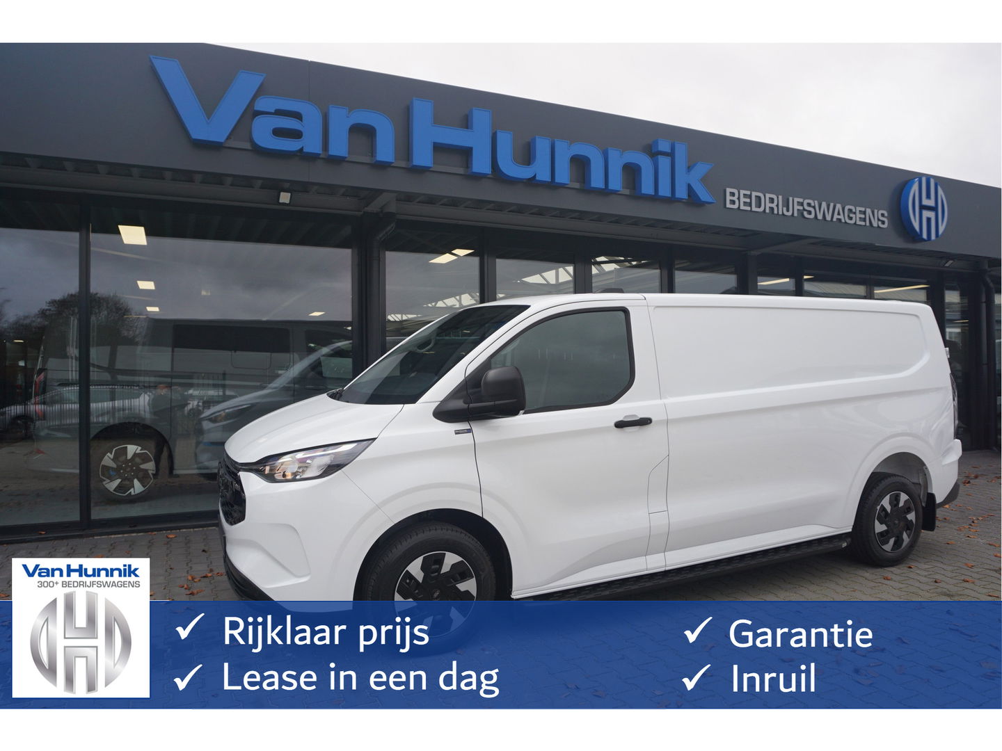 Ford Transit Custom 320L 2.5 PHEV Hybride 233PK JWR Edition PRIJS INCL. BPM !! 13" Navi, Adap. Cruise, Camera!! NR. HYB013
