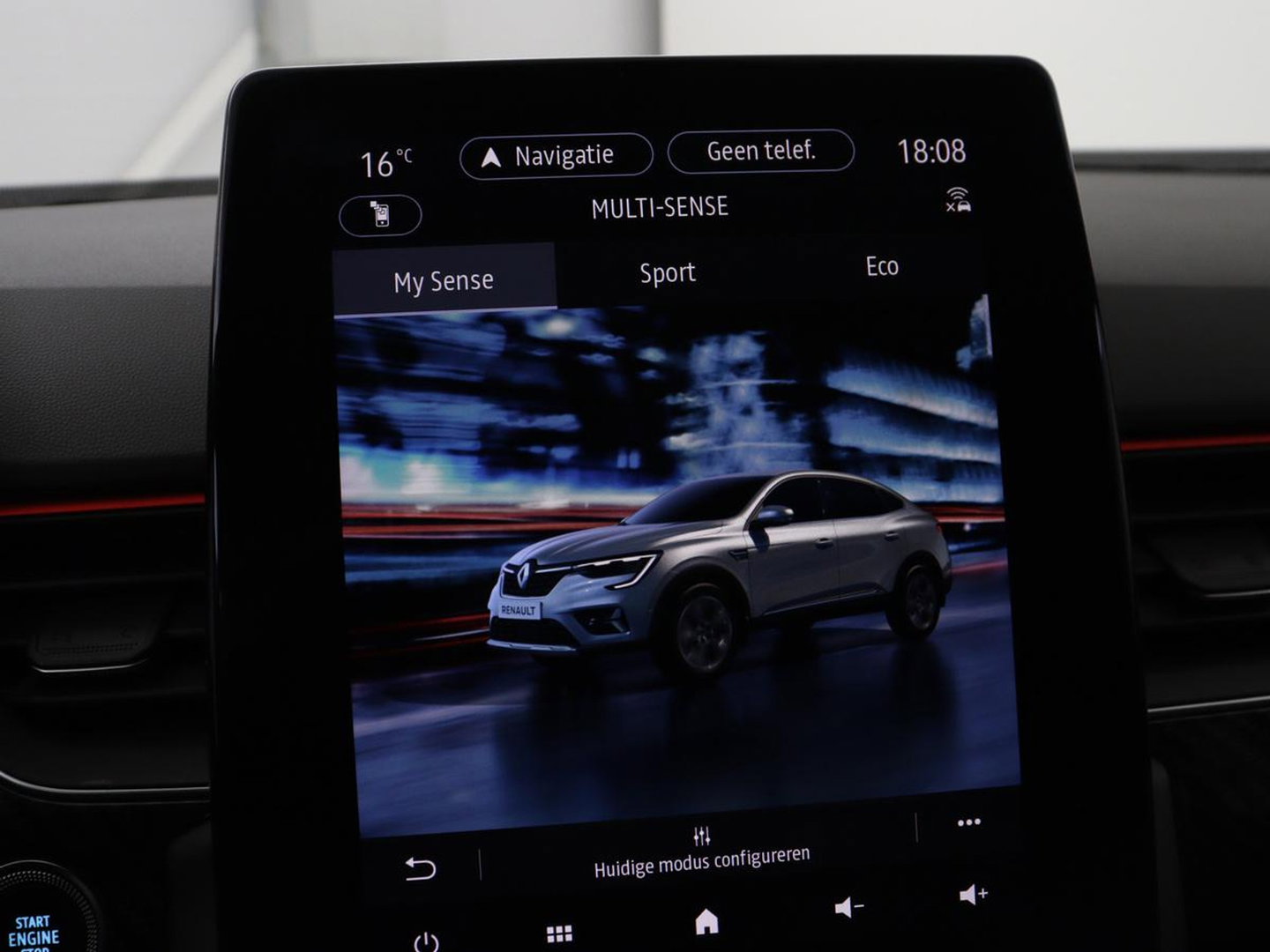 Renault Arkana 1.6 E-Tech Hybrid 145 R.S. Line | Panoramadak | Leder/Alcantara | Trekhaak | Stoelverwarming | Adaptive cruise | Camera | Carplay | Keyless | Park Assist | Full LED | Navigatie