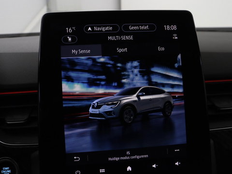 Renault Arkana 1.6 E-Tech Hybrid 145 R.S. Line | Panoramadak | Leder/Alcantara | Trekhaak | Stoelverwarming | Adaptive cruise | Camera | Carplay | Keyless | Park Assist | Full LED | Navigatie