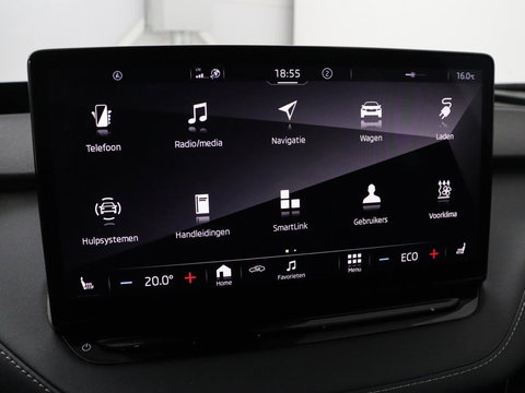 Škoda Enyaq iV 80 Sportline | SOH 91% | Panoramdak | Head-Up | Trekhaak | Adaptive cruise | 360 Camera | Stoelverwarming | Matrix LED | Memory | Carplay | Navigatie | Alcantara