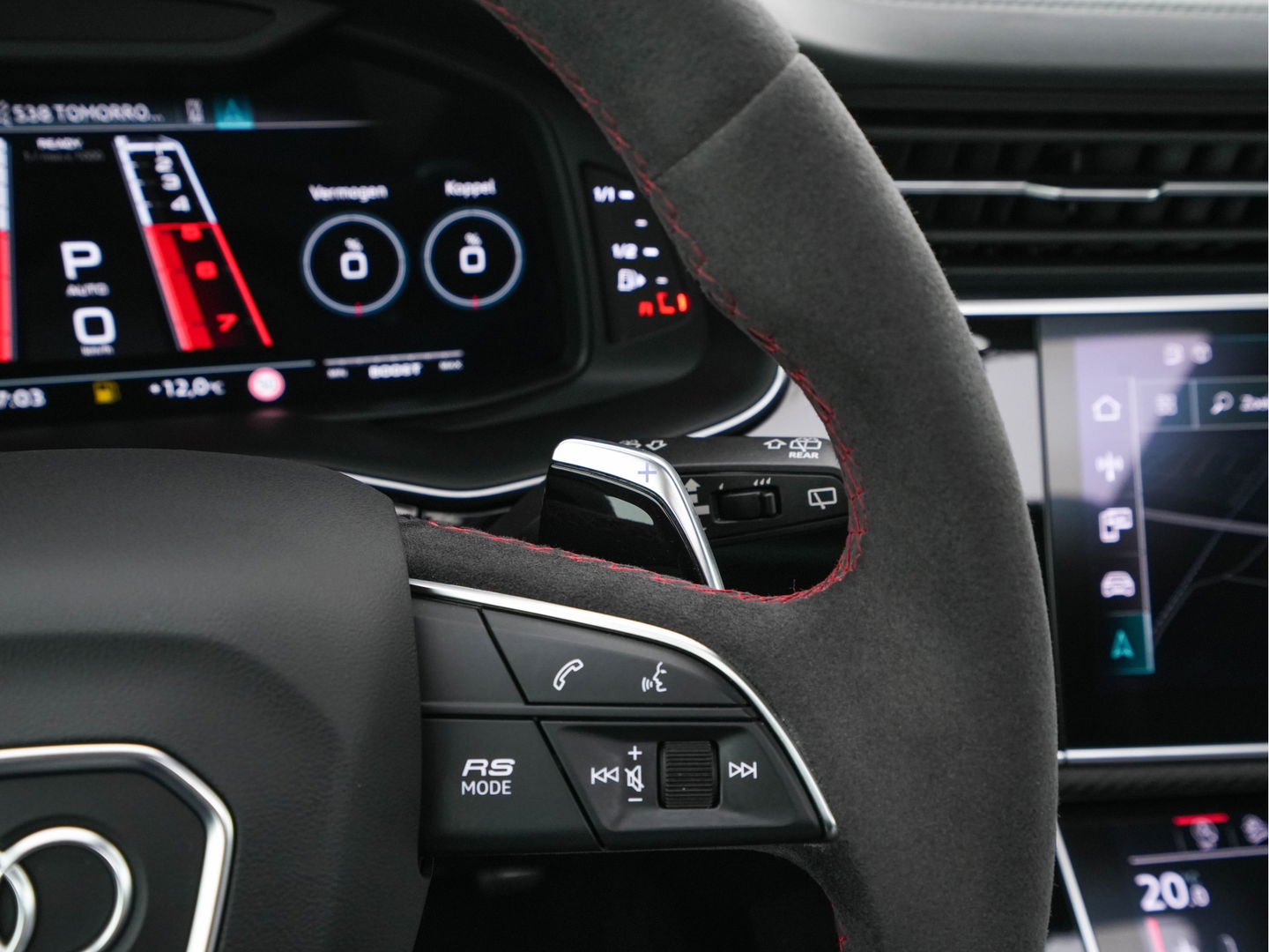 Audi RS Q8 4.0 TFSI Quattro * PANO | MILLTEK-EXHAUST | CERAMIC-BRAKES | CARBON-PACK | LEATHER | MEMORY-PACK | 4-WHEEL-STEERING | AIRSUSPENSION | BANG&OLUFSEN | ADAPTIVE-CRUISE | BLINDSPOT | TOPVIEW | SOFTCLOSE |  ....