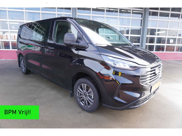 Ford Transit Custom - 320L 2.0 TDCI 150PK L2H1 Trend Dubbelcabine Schuifdeur L/R Nr. V136 | Airco | Cruise | Navi | Camera | 17"LM velgen