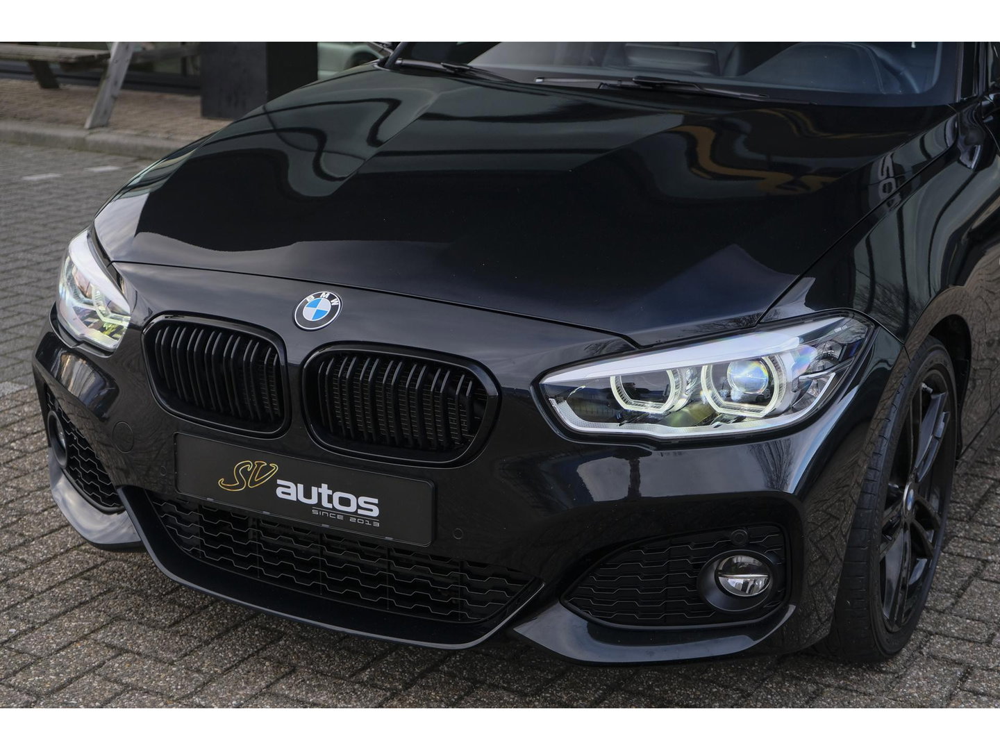 BMW 1-serie 118i M-sport 136pk Schuifdak M140i look Sportinterieur leder NLauto DAB Clima Cruise 18" LMV
