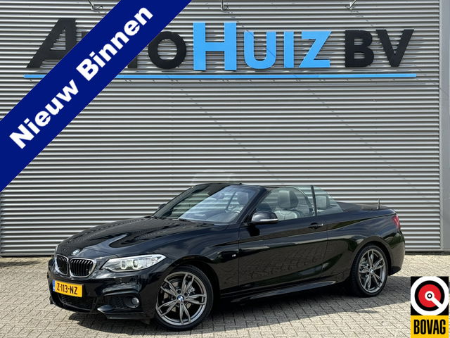 BMW 2 Serie - Cabrio 218i High Executive M Sport 18 inch Xenon Lederen interieur PDC Navigatie Stuurverwarming Stoelverwarming 18 Inch