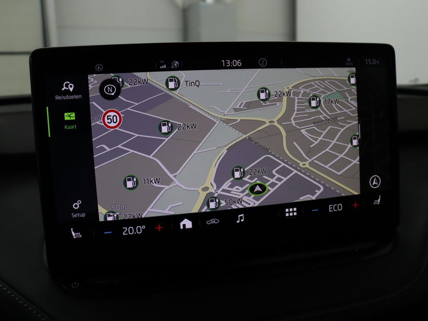 Škoda Enyaq iV 80 Sportline | SOH 94% | Panoramadak | Stoelverwarming | Memory | Adaptive cruise | Leder/Alcantara | Camera | Carplay | Keyless | DAB | Navigatie | Matrix LED