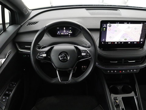 Škoda Enyaq iV 80 Sportline | SOH 94% | Panoramadak | Stoelverwarming | Memory | Adaptive cruise | Leder/Alcantara | Camera | Carplay | Keyless | DAB | Navigatie | Matrix LED