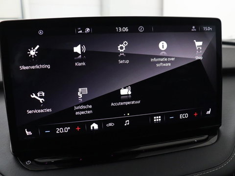 Škoda Enyaq iV 80 Sportline | SOH 94% | Panoramadak | Stoelverwarming | Memory | Adaptive cruise | Leder/Alcantara | Camera | Carplay | Keyless | DAB | Navigatie | Matrix LED