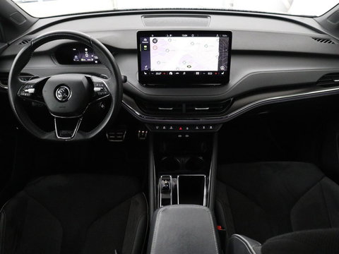 Škoda Enyaq iV 80 Sportline | SOH 94% | Panoramadak | Stoelverwarming | Memory | Adaptive cruise | Leder/Alcantara | Camera | Carplay | Keyless | DAB | Navigatie | Matrix LED