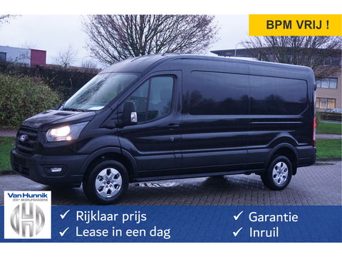 Ford Transit 350L L3H2 Trend 130PK BPM VRIJ Sync4 Navi, Adap. Cruise, 360° Cam, Trekhaak!! NR. A103