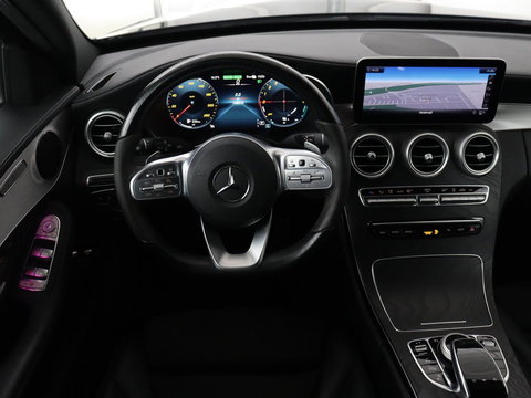 Mercedes-Benz C-Klasse 300e AMG Limited | SOH 91% | Panoramadak | 360 Camera | Stoelverwarming | Trekhaak | Carplay | Leder/Alcantara | Sfeerverlichting | Navigatie | Cruise control | Park Assist |