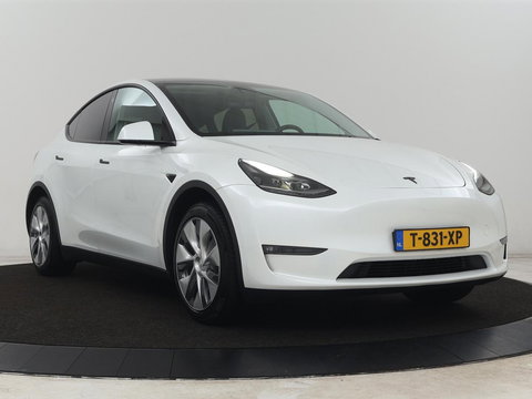 Tesla Model Y Long Range AWD 75 kWh | SOH 94% | Panoramadak | Autopilot | Stoelverwarming | Leder | 360 Camera | Achterbankverwarming | Keyless | Navigatie | Full LED