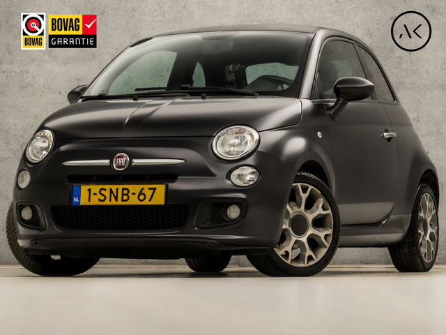 Fiat 500 - 0.9 TwinAir 500S (NAVIGATIE, LM VELGEN, LEDER, SPORTSTOELEN, GETINT GLAS, ZWART HEMEL, NIEUWSTAAT)