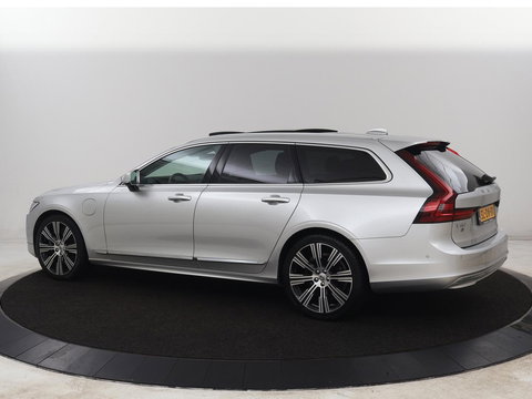 Volvo V90 2.0 T6 Plug In AWD Inscription | SOH 97% | Panoramadak | Head-Up | Leder | Harman/Kardon | 20'' | 360 Camera | Stoelverwarming | Keyless | Carplay | Full LED | Stuurverwarming | PHEV