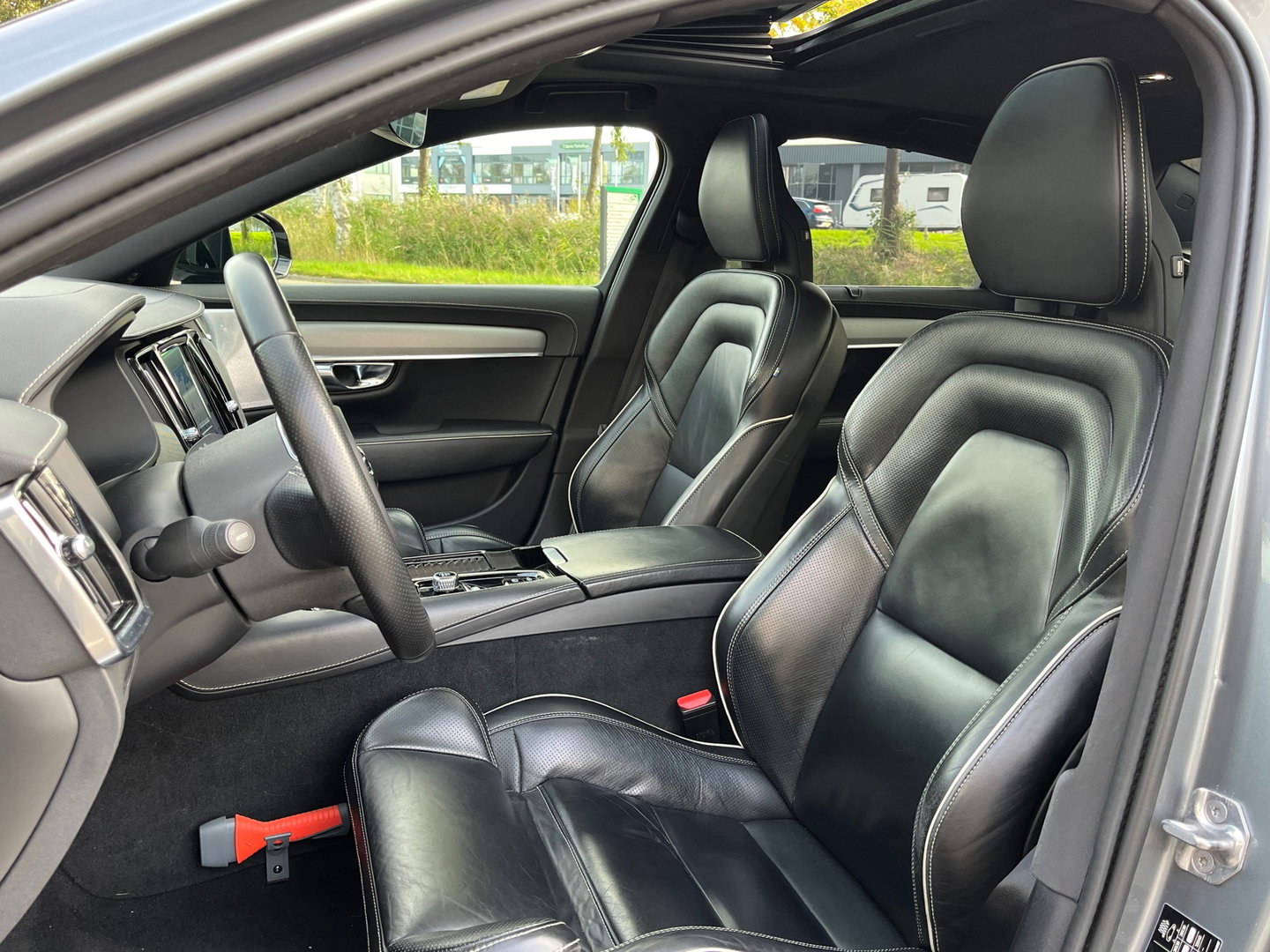 Volvo S90 2.0 T8 AWD Polestar|Schuifdak|Bowers&Wilkins|Head-Up|Memory|360Camera|Keyless|Carplay|Leder|405PK