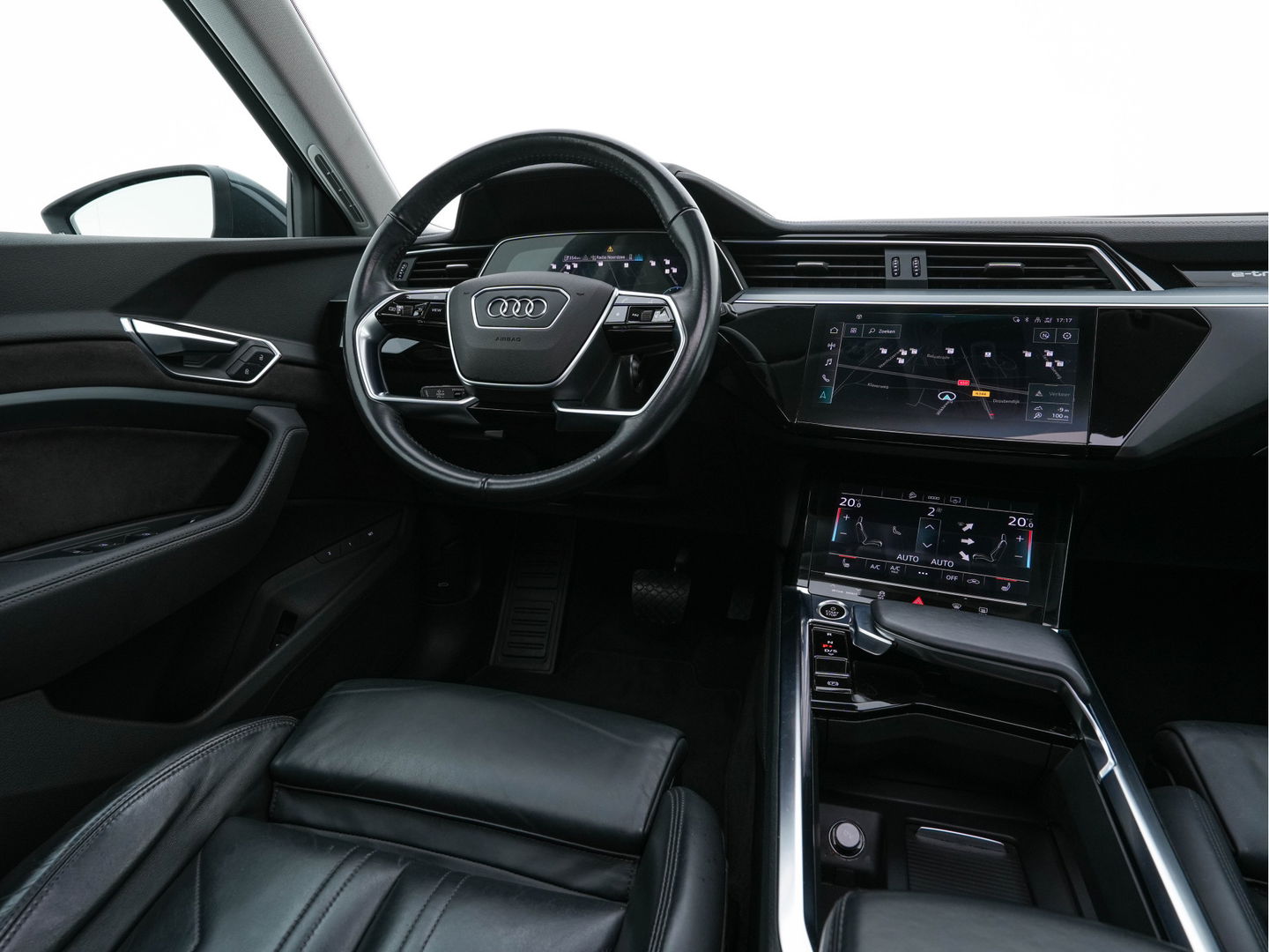 Audi e-tron 55 quattro Business edition Plus 95 kWh (3-Fase-11 kW) {SOH-88%} (INCL-BTW) *HEATPUMP | PANO | LEATHER | ADAPTIVE-CRUISE | FULL-LED | DIGI-COCKPIT | KEYLESS | MEMORY-PACK | CAMERA | NAVI-FULLMAP | SHIFTPADDLES | DAB+ | COMFORTSEATS | 20''ALU*