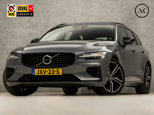 Volvo V60 - 2.0 T8 Twin Engine AWD R-Design 391Pk Automaat (PANORAMADAK, MEMORY SEATS, LEDER, STOELVERWARMING/KOELING, KEYLESS, SPORTSTOELEN, ZWART HEMEL, ADAPTIVE CRUISE, DRIVE MODE, NIEUWSTAAT)