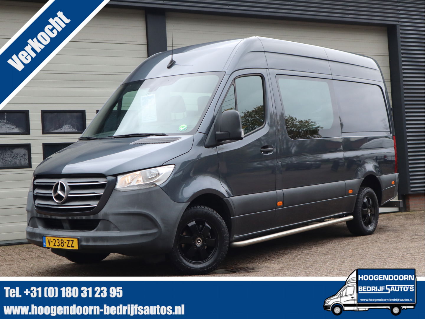 Mercedes-Benz Sprinter 314 CDI Euro 6 Automaat DC 6 Pers. - L2H2 - Trekhaak 3,5t KG - Cruise