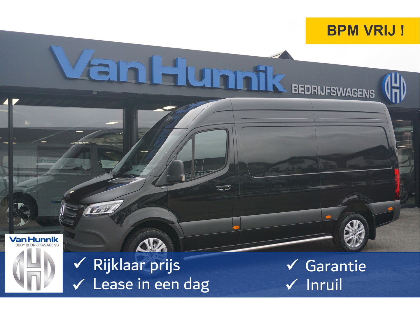 Mercedes-Benz Sprinter 317CDI Pro L2H2 BPM VRIJ!! 10.25" Mbux Cam, Gev. Stoel, 3.5T Trekgewicht, LED!! NR. A574*