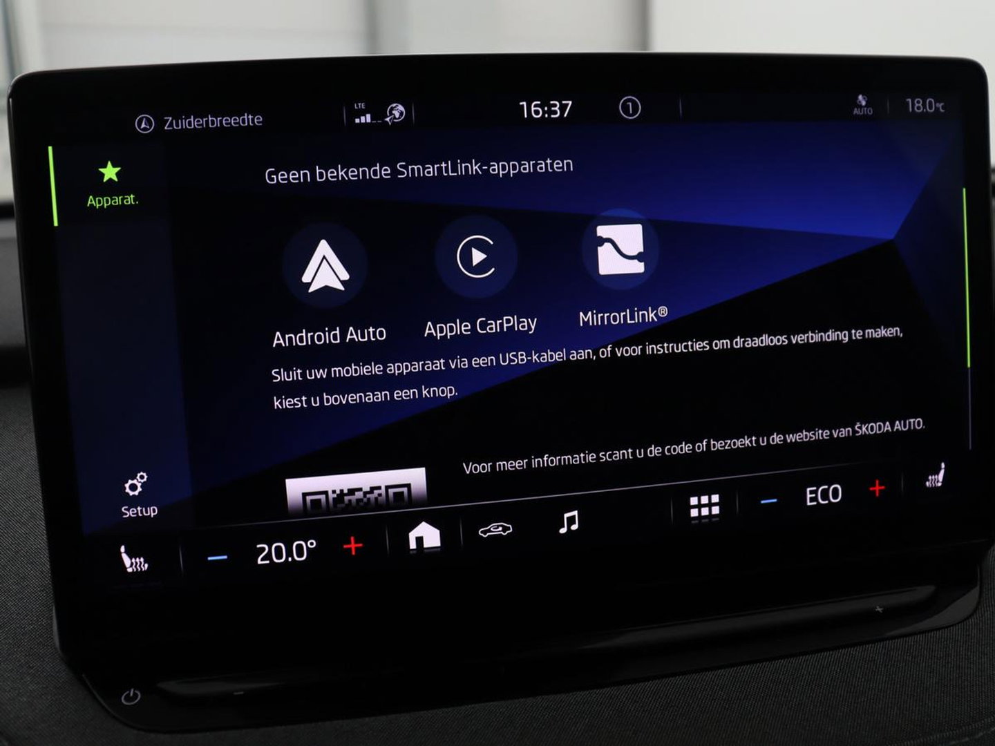 Škoda Enyaq iV 60 | Warmtepomp | Stoelverwarming | Camera | Keyless | Carplay | Navigatie | Half leder | Full LED | Cruise control | Parkeerhulp | Sfeerverlichting