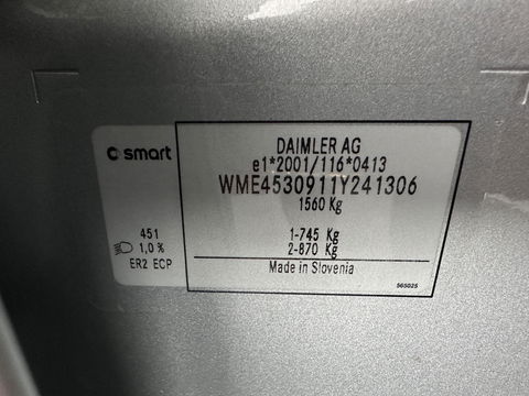 Smart Forfour EQ Business Solution 18 kWh [ 3-Fase ] {SOH-89%} (INCL-BTW) Aut. *NAVI-FULLMAP | LEATHER | ECC | CRUISE | HEATED-COMFORT-SEATS | 15"ALU*