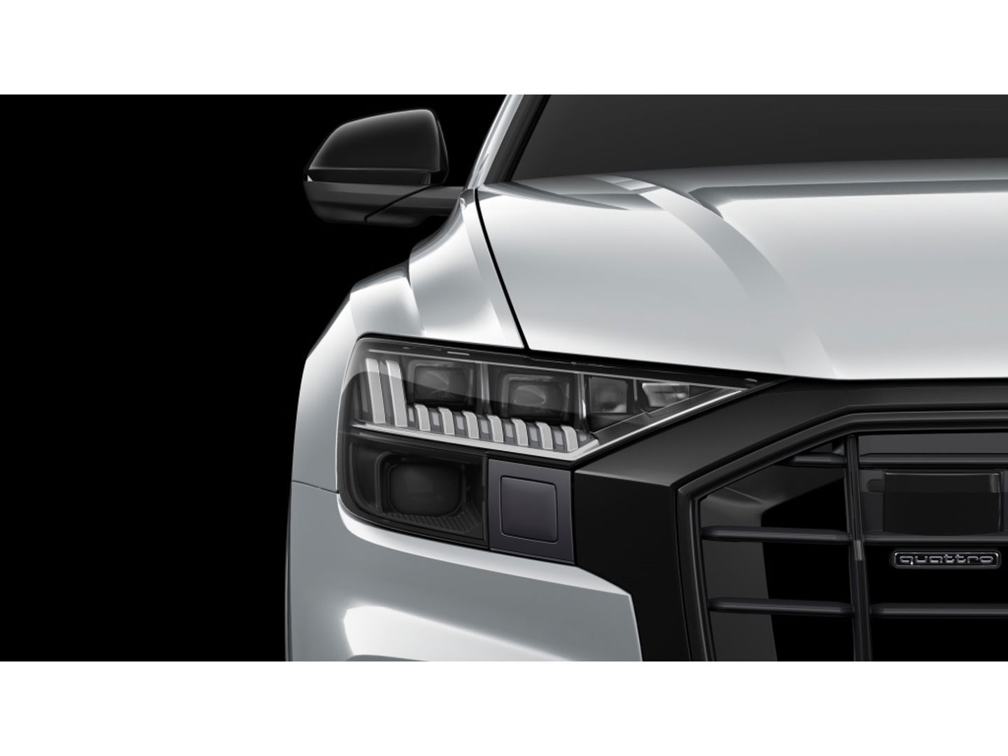 Audi Q8 60 TFSIe 462PK Quattro / Audi Exclusive / Nardo grey / 360° / 20