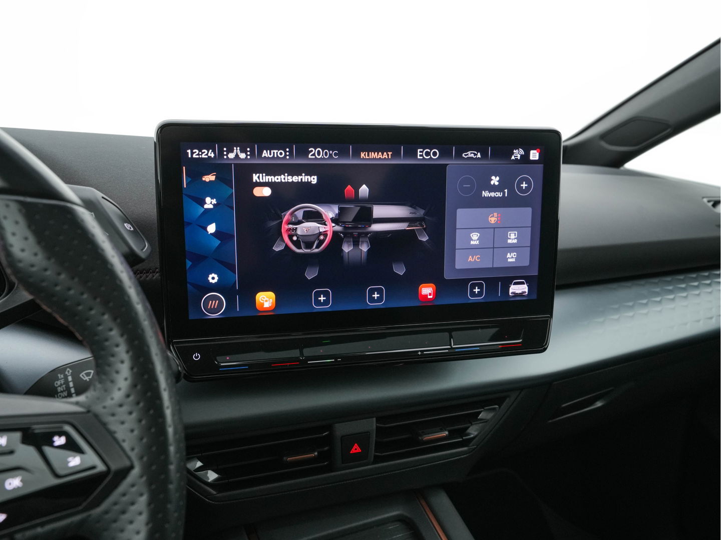 CUPRA Born Adrenaline One 62 kWh [ 3-Fase ] {SOH-92%} (INCL-BTW) *PANO | ADAPTIVE-CRUISE | FULL-LED | MICROFIBRE | TOPVIEW | BLIND-SPOT | KEYLESS | NAVI-FULLMAP | KEYLESS | AMBIENT-LIGHT | DIGI-COCKPIT | MASSAGE | CARPLAY | SPORT-SEATS | 19"ALU*