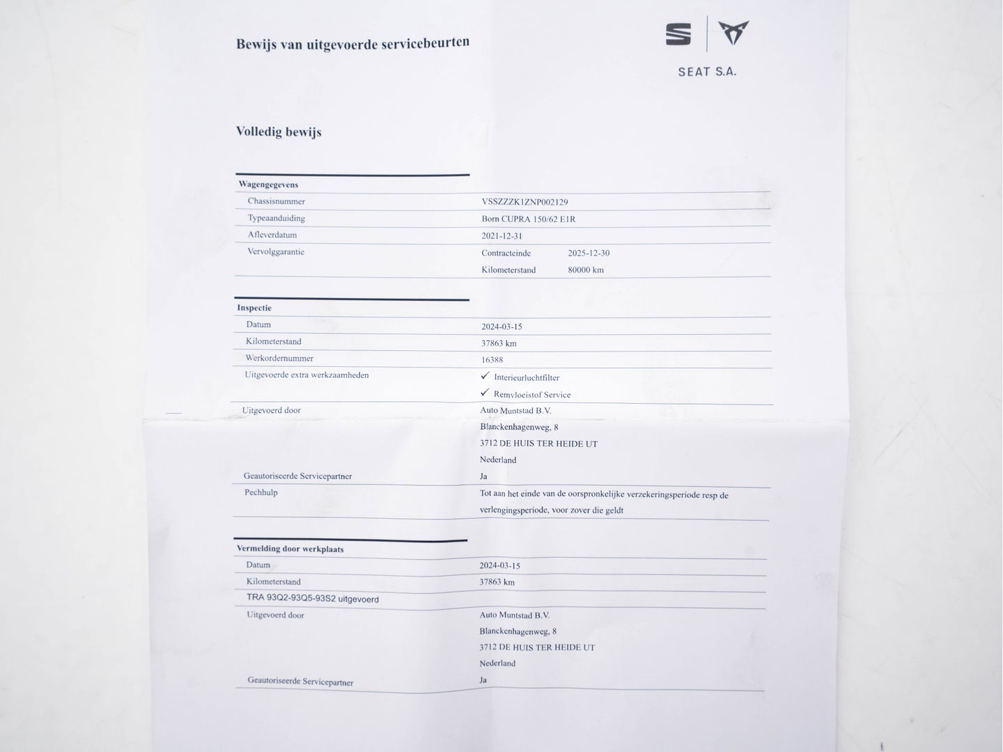 CUPRA Born Adrenaline One 62 kWh [ 3-Fase ] {SOH-92%} (INCL-BTW) *PANO | ADAPTIVE-CRUISE | FULL-LED | MICROFIBRE | TOPVIEW | BLIND-SPOT | KEYLESS | NAVI-FULLMAP | KEYLESS | AMBIENT-LIGHT | DIGI-COCKPIT | MASSAGE | CARPLAY | SPORT-SEATS | 19"ALU*
