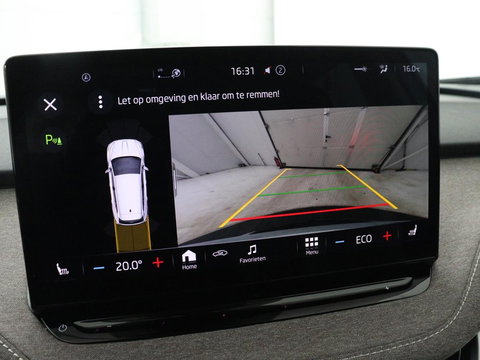 Škoda Enyaq iV 60 | SOH 91% | Trekhaak | Stoelverwarming | Camera | Sportstuur | Carplay | Navigatie | Cruise control | Full LED | Half leder | DAB | Parkeerhulp | Sfeerverlichting | Climate control