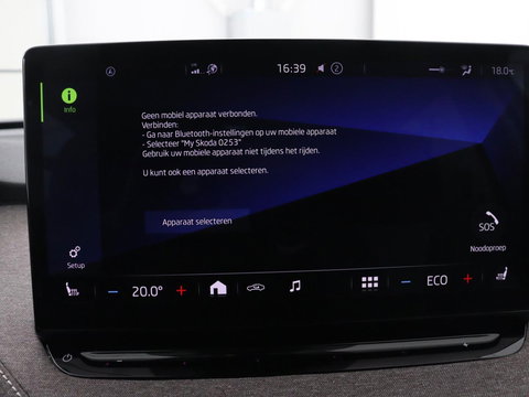 Škoda Enyaq iV 60 | SOH 91% | Trekhaak | Stoelverwarming | Camera | Sportstuur | Carplay | Navigatie | Cruise control | Full LED | Half leder | DAB | Parkeerhulp | Sfeerverlichting | Climate control