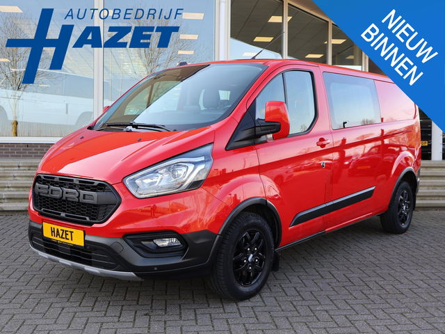 Ford Transit Custom - 320 2.0 TDCI 130 PK TRAIL DUBBEL CABINE L2H1 6-PERS. + LEDER | RAPTOR GRILLE | CARPLAY | CAMERA | LMV