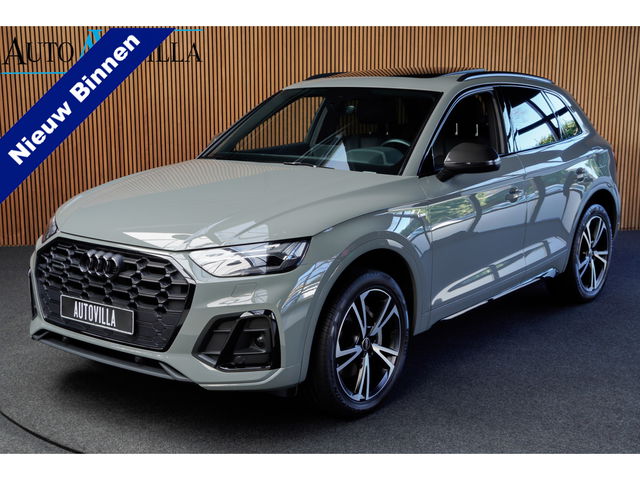 Audi Q5 - 55 TFSI e PlugIn S-Line Panodak Virtual Leer B&O PDC Navi Elektra. achterklep Leer Climate voor en achter 360° Zwarte binnenhemel Camera 20” LM velgen BTW auto