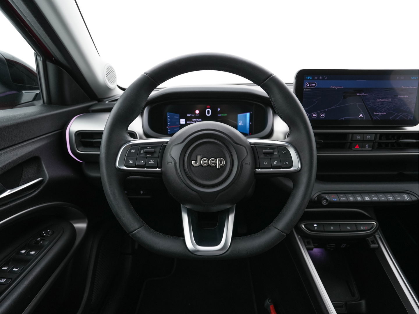 Jeep Avenger Summit 54 kWh [ 3-Fase ] {SOH-95%} (INCL-BTW) *HEATPUMP | LEATHER-MICROFIBRE | FULL-LED | ADAPTIVE-CRUISE | BLIND-SPOT | CAMERA | DIGI-COCKPIT | NAVI-FULLMAP | HEATED-COMFORTSEATS | ECC | AMBIENT-LIGHT | PDC | CARPLAY | CRUISE