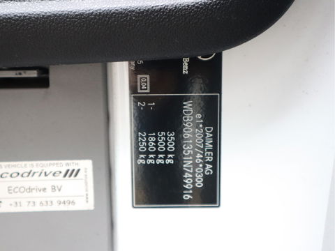 Mercedes-Benz Sprinter 314 CDI Euro 6 Bakwagen - Laadklep - 3 Zits