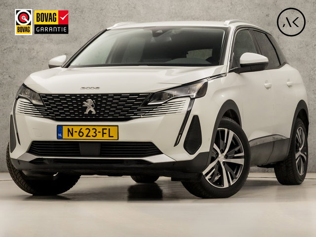 Peugeot 3008 - 1.2 PureTech Allure Sport Automaat (APPLE CARPLAY, PARELMOER, GROOT NAVI, 360 CAMERA, GETINT GLAS, LEDER, SPORTSTOELEN, TREKHAAK, KEYLESS, NIEUWSTAAT)