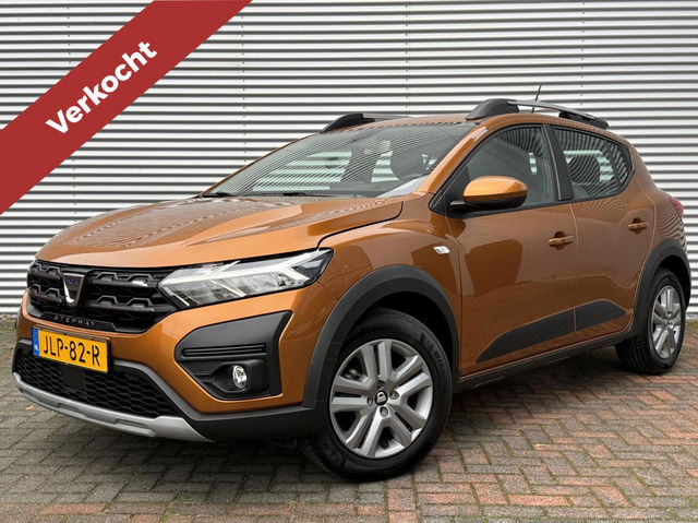 Dacia Sandero Stepway - 1.0 TCe 90 Airco Cruise Carplay Led 21 Vol Opties Camera Pdc Hoge Instap Eerste eigenaar 40970 KM Gereden