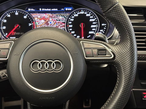 Audi RS6 4.0 TFSI Quattro Performance Pro Line Plus | 605 PK! | Keramische Remmen | Panoramadak | Leder | Apple Carplay | Android Auto | Adaptieve Cruise Control | Dodehoek Sensor | Lane Assist | Bose | 360° Graden Camera |