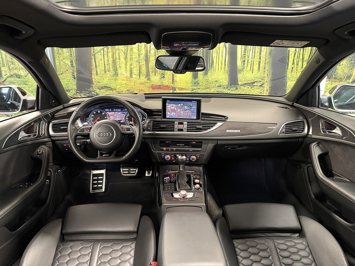 Audi RS6 4.0 TFSI Quattro Performance Pro Line Plus | 605 PK! | Keramische Remmen | Panoramadak | Leder | Apple Carplay | Android Auto | Adaptieve Cruise Control | Dodehoek Sensor | Lane Assist | Bose | 360° Graden Camera |