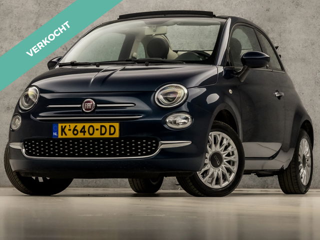 Fiat 500C - 1.2 Lounge (GROOT NAVI, CLIMATE, CRUISE, SPORTSTOELEN, PARKEERSENSOREN, LM VELGEN, NIEUWSTAAT)