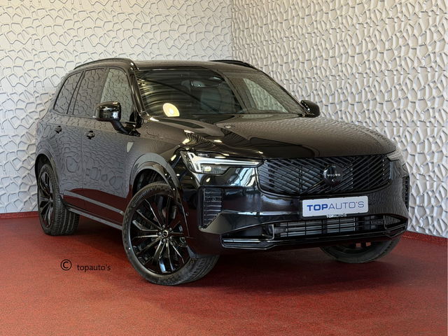 Volvo XC90 - 2.0 T8 456 PK PHEV AWD 7P BLACK EDITION PLUS LUCHTVERING SCHUIFDAK STOEL/STUUR.VERW ELEK.TREKHAAK HARMAN KARDON PANORAMA STANDKACHEL HEADUP ✅ Top Auto's Wijchen ,  Altijd een Ruim aanbod van Volvo's i  BUSINESS / CORE / BRIGHT / DARK / ULTRA DARK / PLUS D