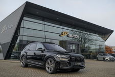 Audi Q7 - 55 TFSIe 380pk Quattro Panoramadak Luchtvering RS-Leder ACC BlackOptic VirtualCockpit Navi-High Matrix Keyless Camera 22''