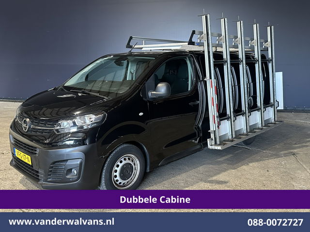 Opel Vivaro - 2.0 CDTI 123pk L3H1 Glasresteel Dubbele cabine Euro6 Airco | 5-Zits | Camera | Navigatie | Apple Carplay Android Auto, Cruisecontrol, 2500kg Trekhaak, Parkeersensoren