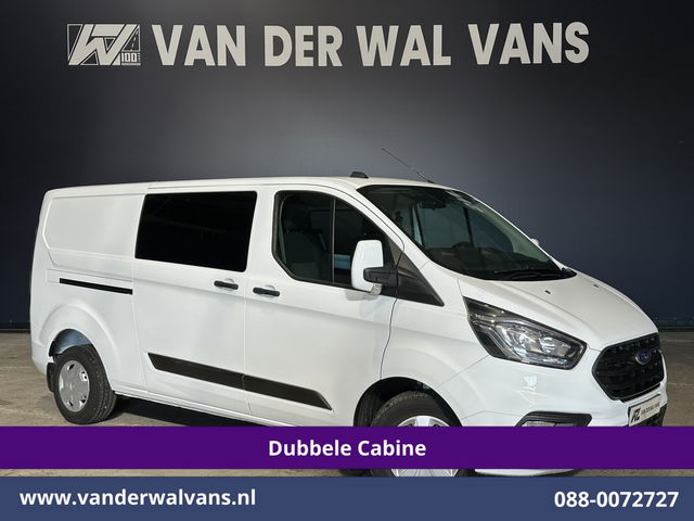 Ford Transit Custom - 2.0 TDCI 130pk L2H1 Dubbele Cabine Euro6 Airco | 5-Zits | LED | Cruisecontrol Stoelverwarming, Parkeersensoren, Achterklep