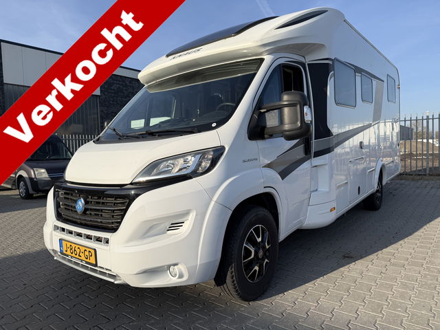 Knaus R22 Fiat 2.3 150 PK Automaat - Sun Ti 700 MEG Platinum Selection (Zeer mooie en complete half-integraal camper met enkele bedden!)