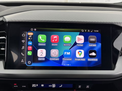 Audi Q4 e-tron 40 Advanced edition 77 kWh [ 3-Fase ] {SOH-92%} (INCL.BTW) Aut.*HEAT-PUMP | NAVI-FULLMAP | MATRIX-LED | KEYLESS | AUDI-SOUND |  DIGI-COCKPIT | DAB | CARPLAY | HEATED-SPORTSEATS | PRIVACYGLASS | CRUISE | 19''ALU*