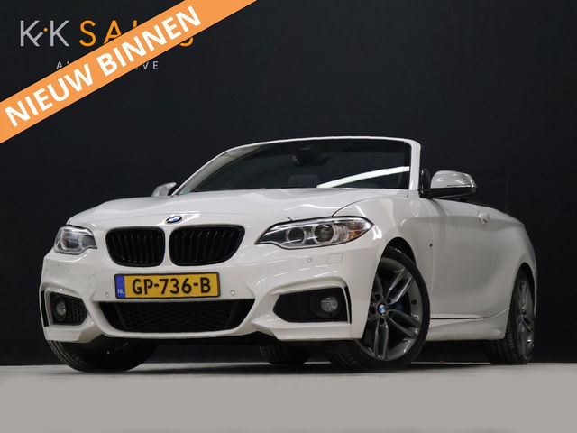 BMW 2 Serie - Cabrio 220i High Executive M Sport [MEMORY SEATS, CRUISE CONTROL, BLUETOOTH TELEFOON, ACHTERUITRIJCAMERA, PDC V+A, STUURVERWARMING, NIEUWSTAAT]