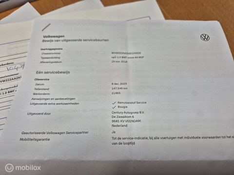 Volkswagen up! 1.0 | Camera, Cruise, Dealer onderhouden, NAP