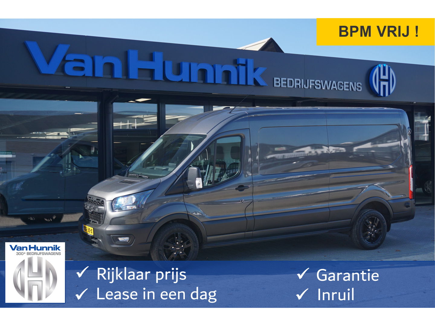 Ford Transit 350L L3H2 Trail Edition AUT 130PK BPM VRIJ!! 12" Sync4 Navi, Camera, Trekhaak, 17" LM!! NR. K01*